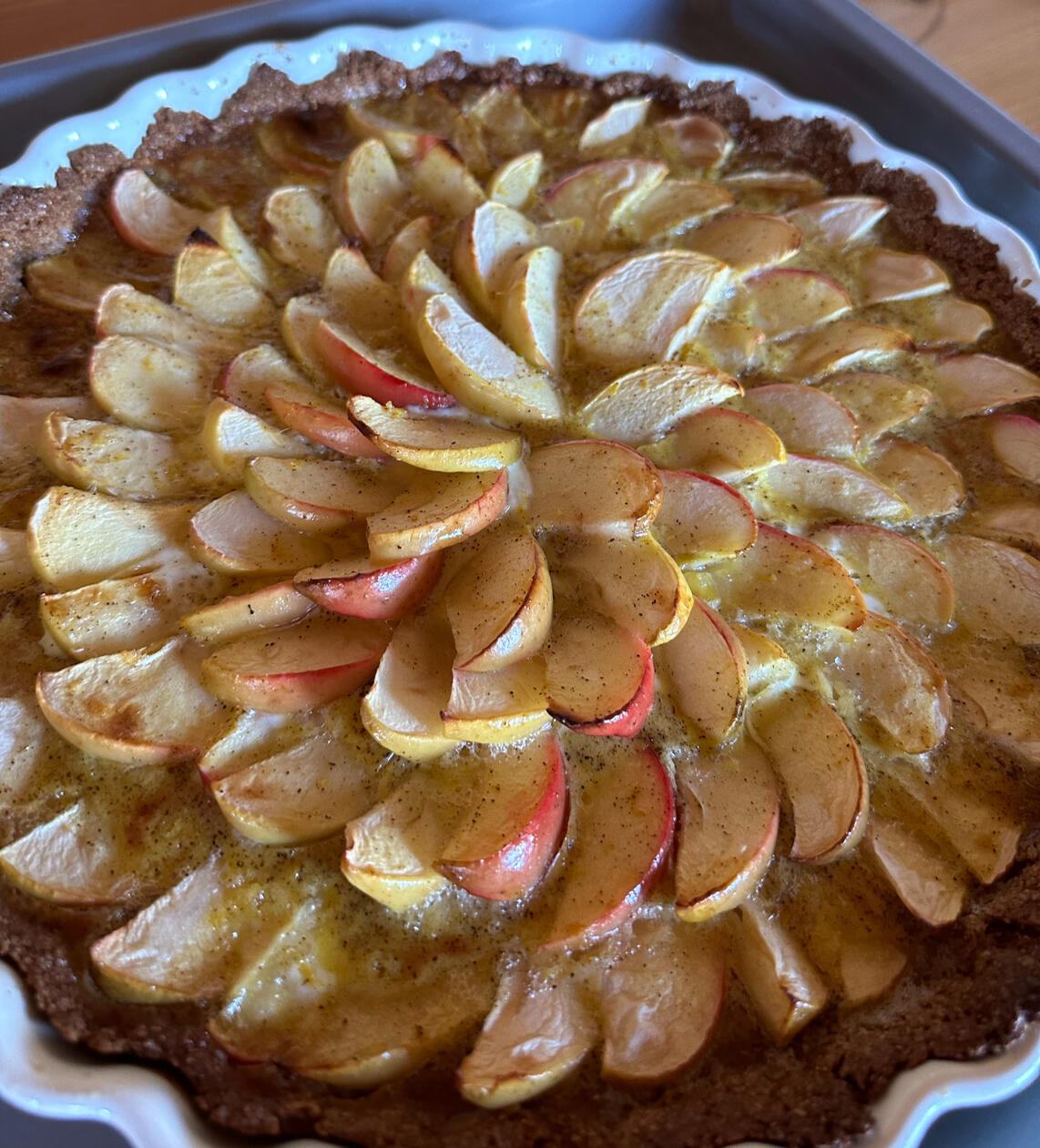 Sauerteig-Apfelkuchen