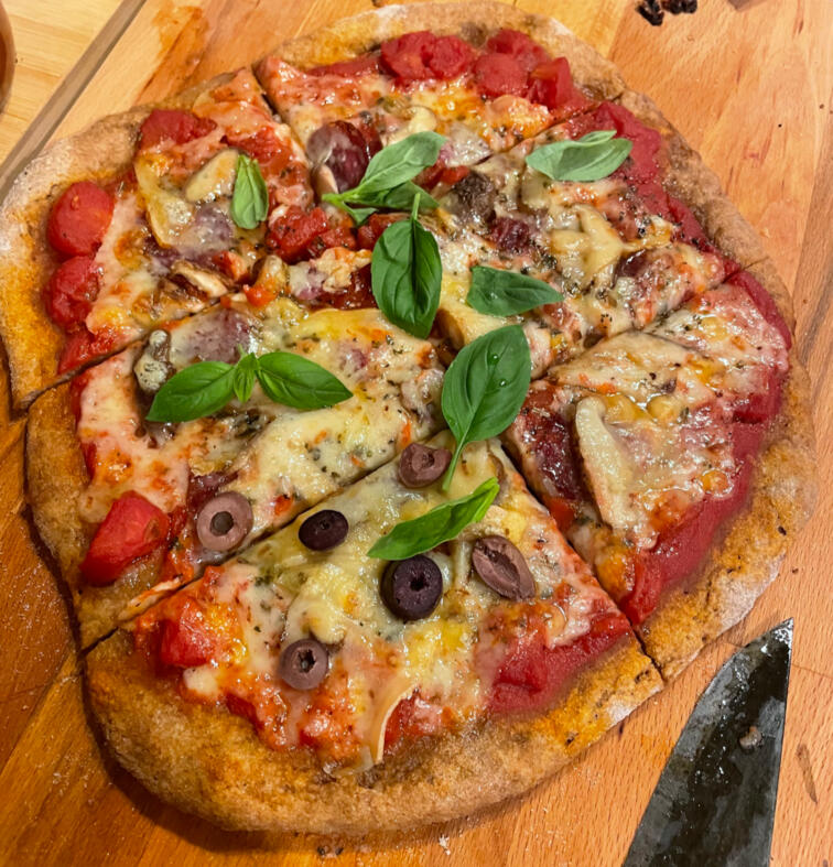 Sauerteig-Pizza